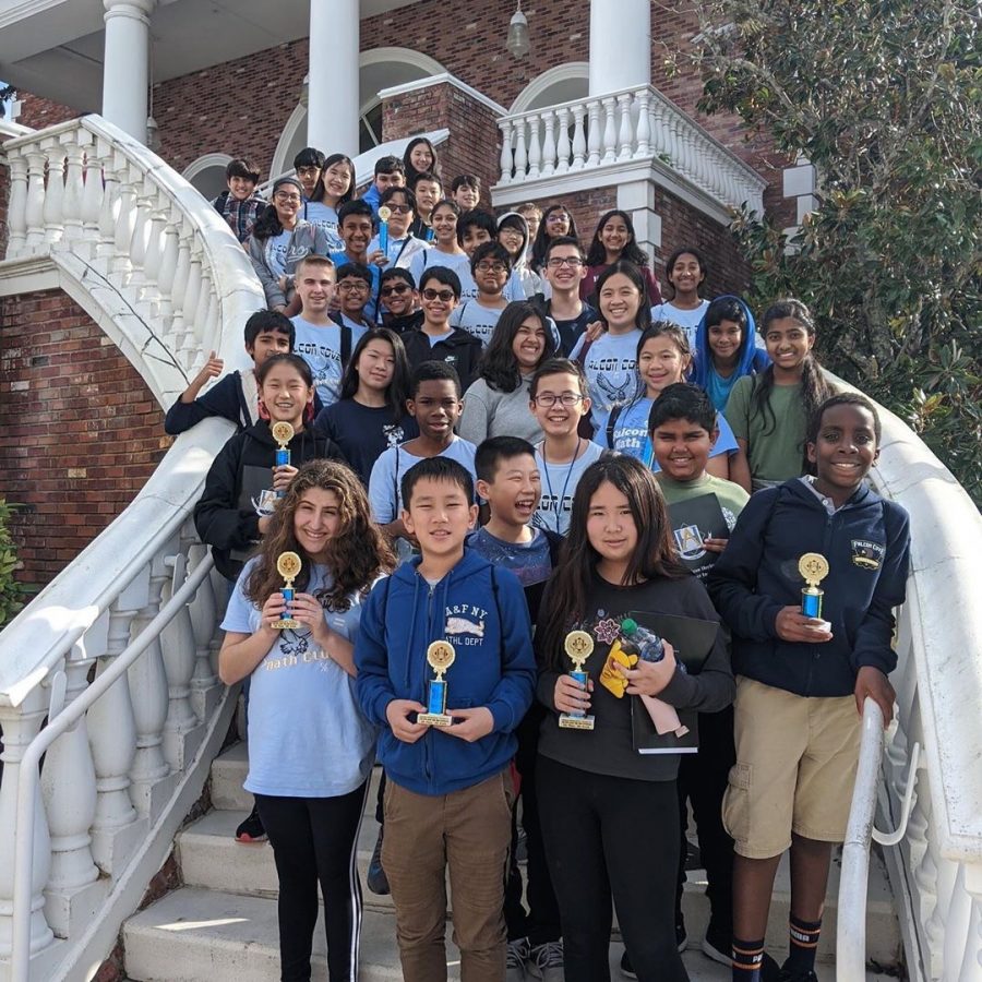 Falcon Coves Math Team at American Heritage Competition